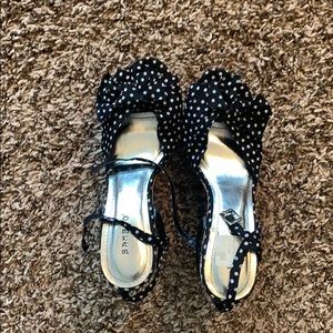 Strapless sandal wedges